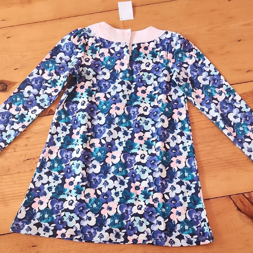 Gymboree Blue Floral Dress NWT Size 5T